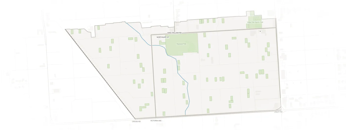 Unley Park urban fabric map