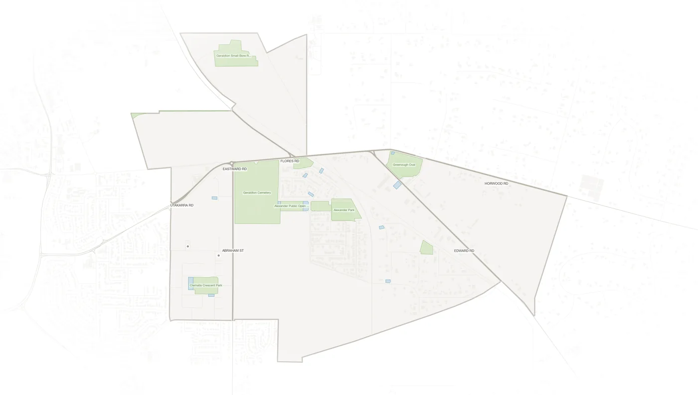 Utakarra urban fabric map