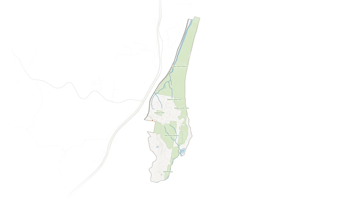 Valla Beach urban fabric map