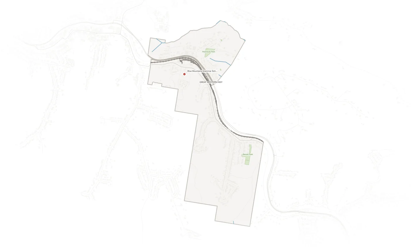 Valley Heights urban fabric map