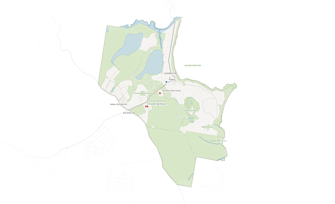Vincentia urban fabric map