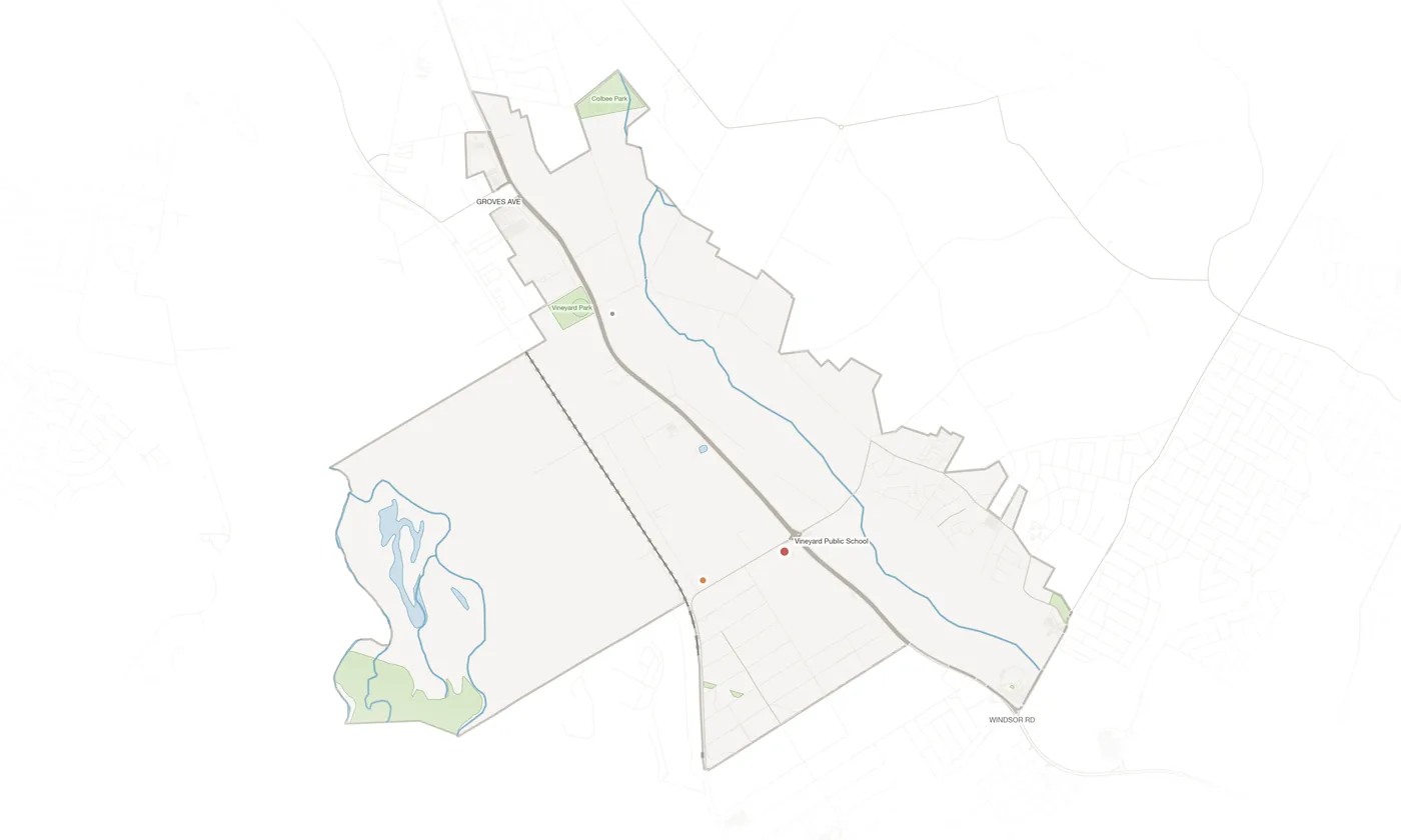 Vineyard urban fabric map