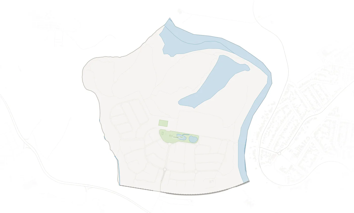 Voyager Point urban fabric map