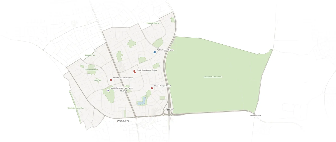 Waikiki urban fabric map
