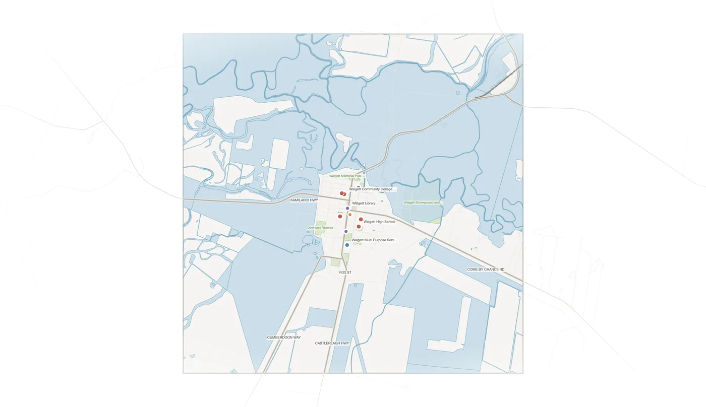 Walgett urban fabric map