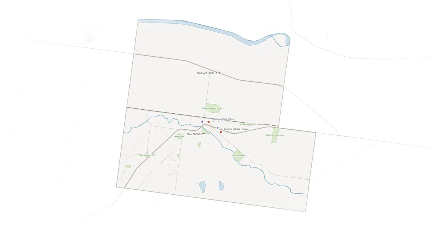 Walkerston urban fabric map