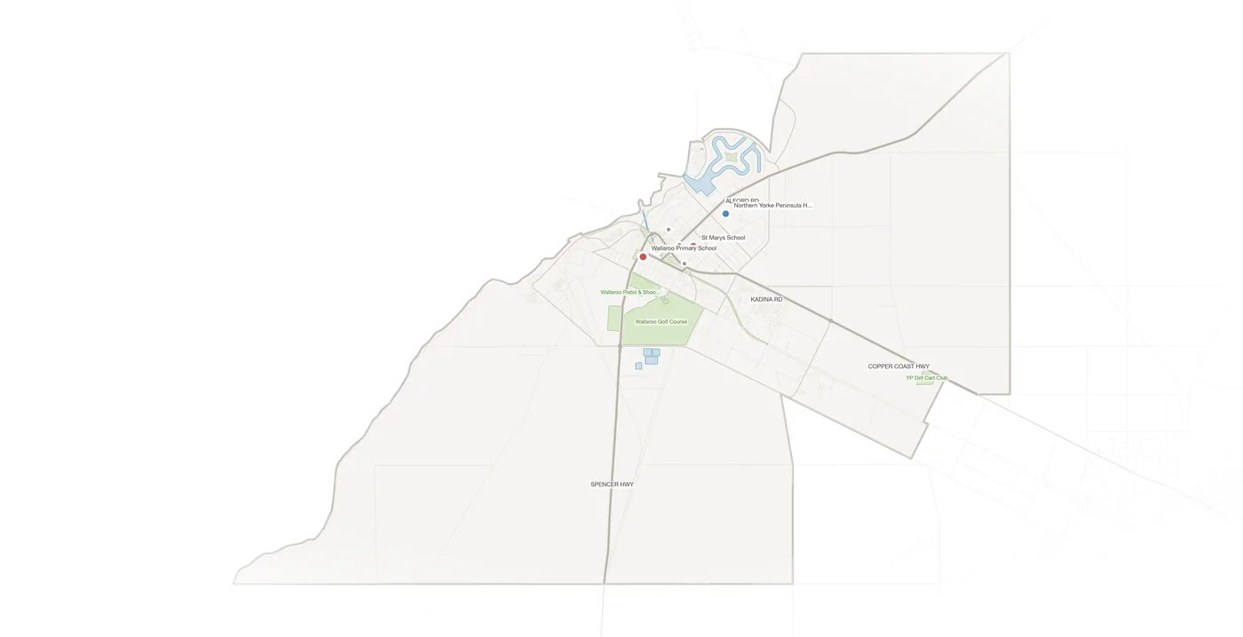 Wallaroo urban fabric map