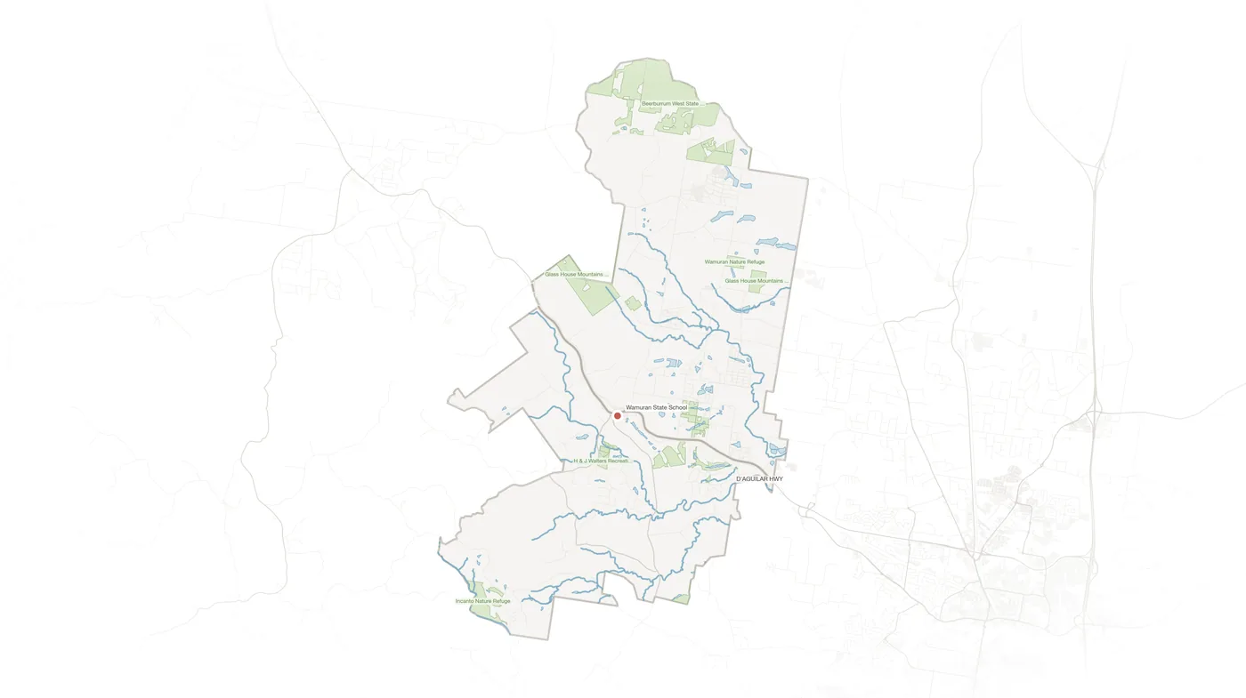 Wamuran urban fabric map