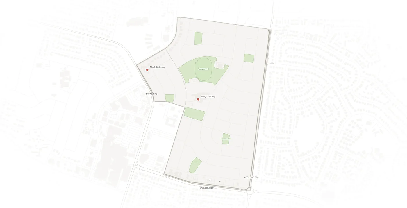 Wanguri urban fabric map