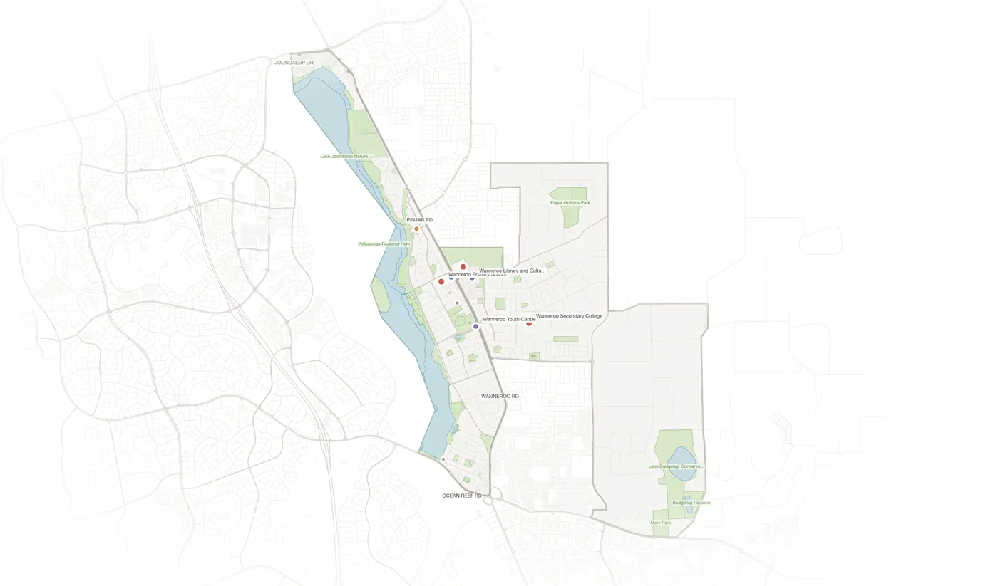 Wanneroo urban fabric map