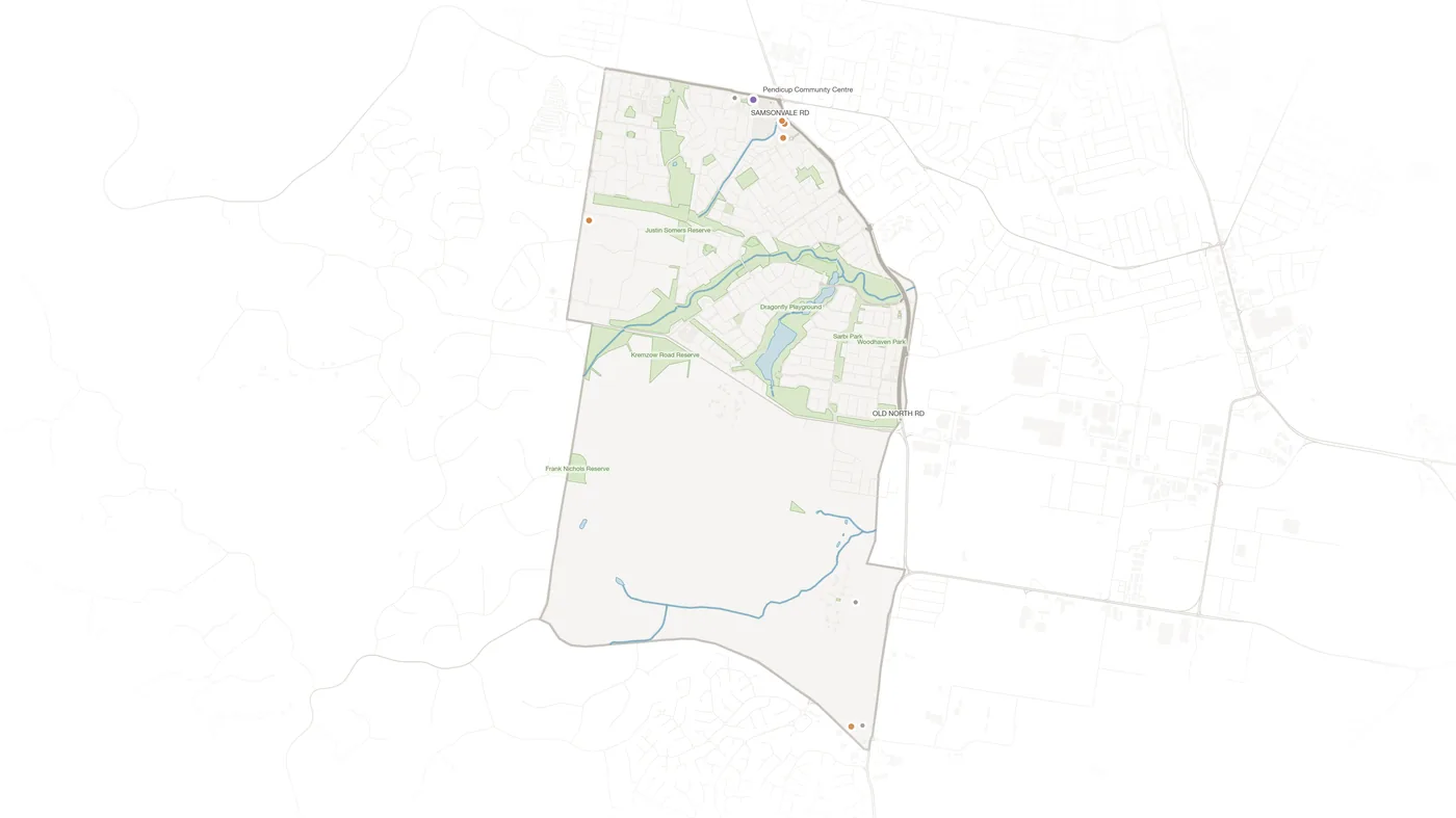 Warner urban fabric map