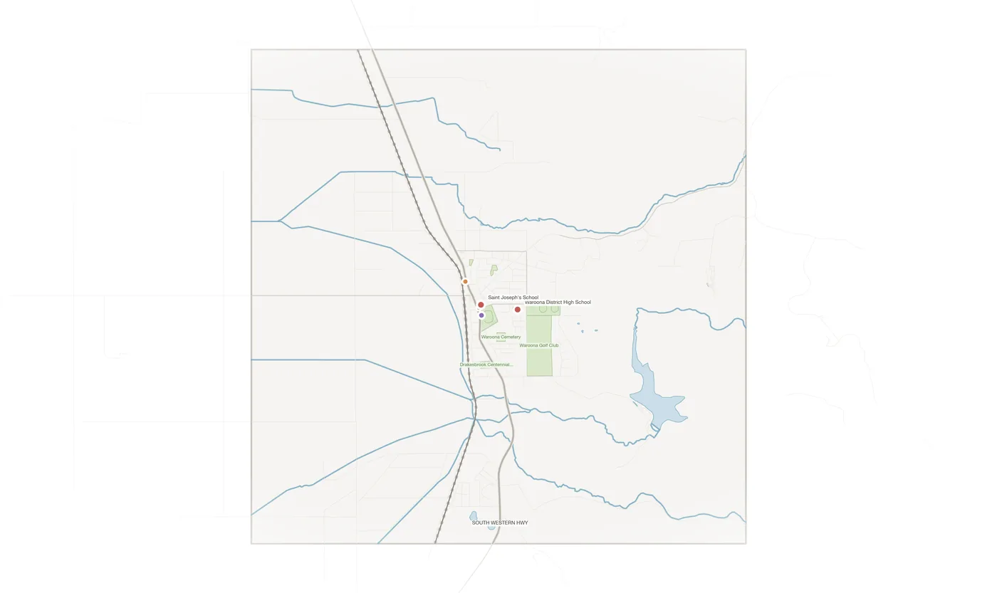 Waroona urban fabric map