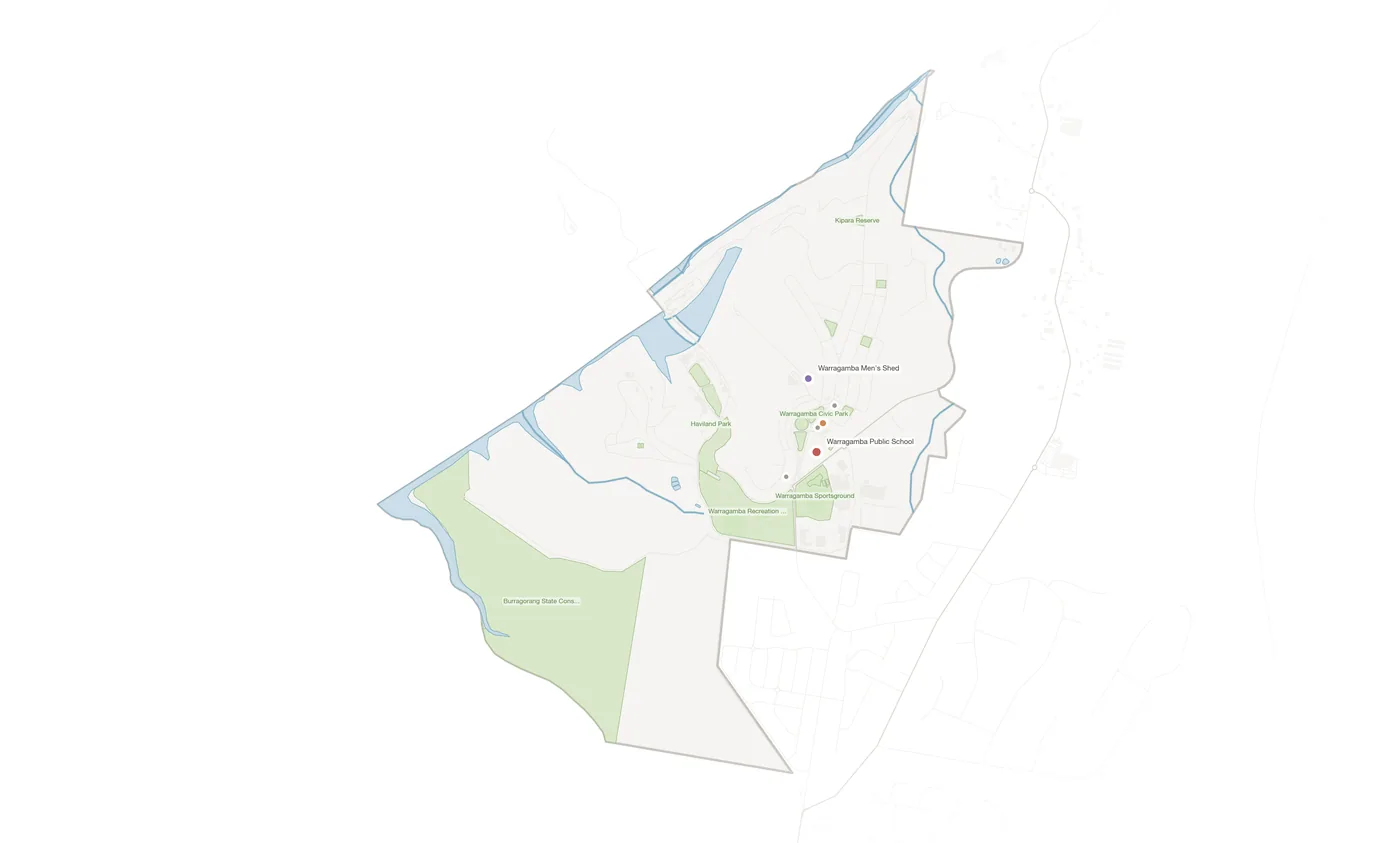 Warragamba urban fabric map