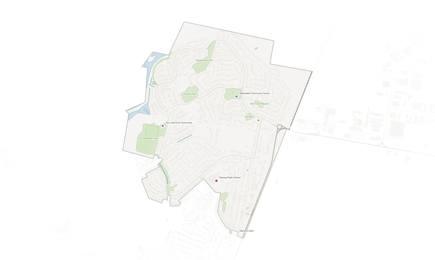 Watanobbi urban fabric map