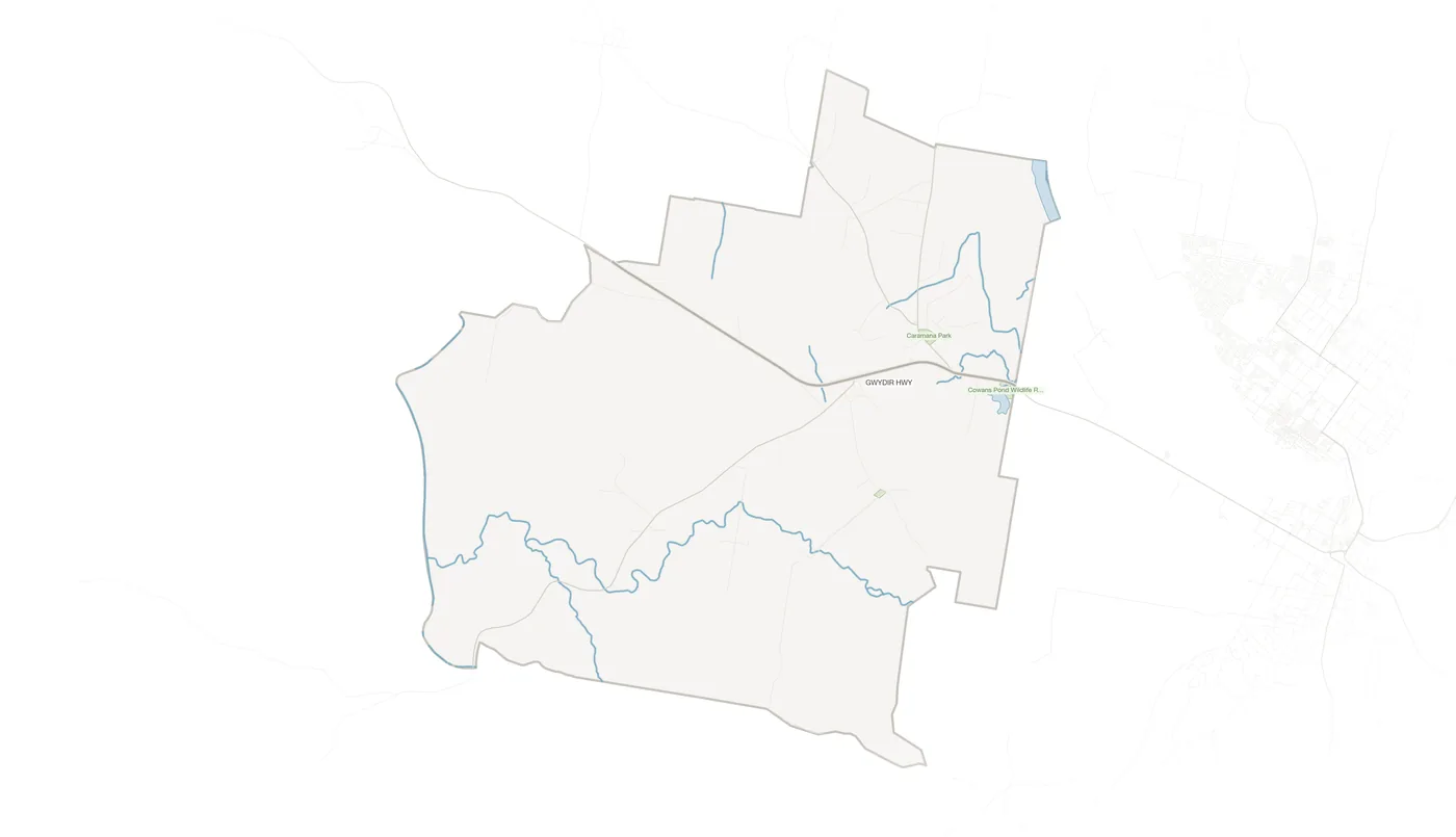 Waterview Heights urban fabric map