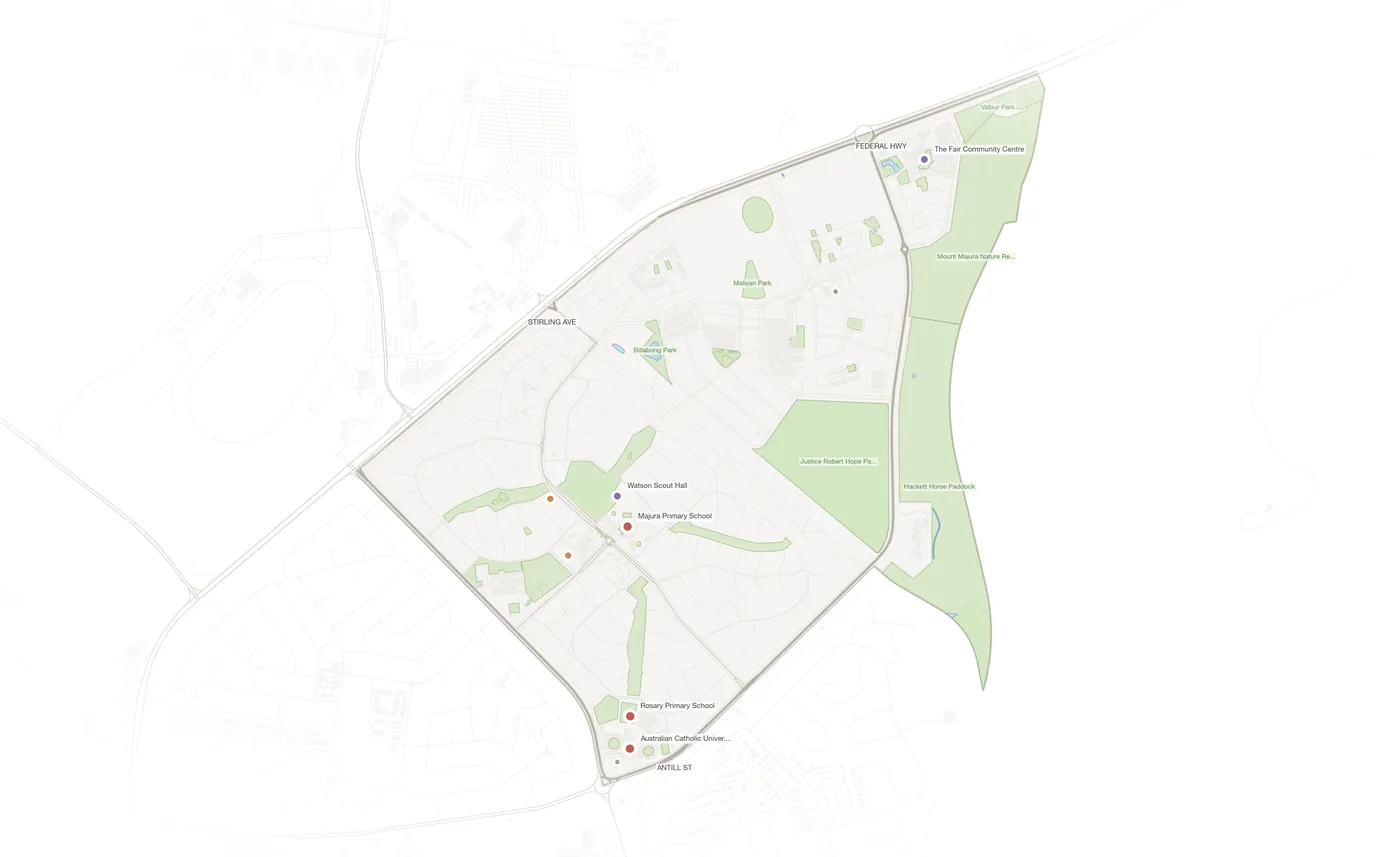 Watson urban fabric map