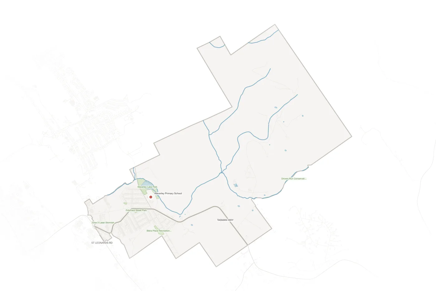Waverley urban fabric map