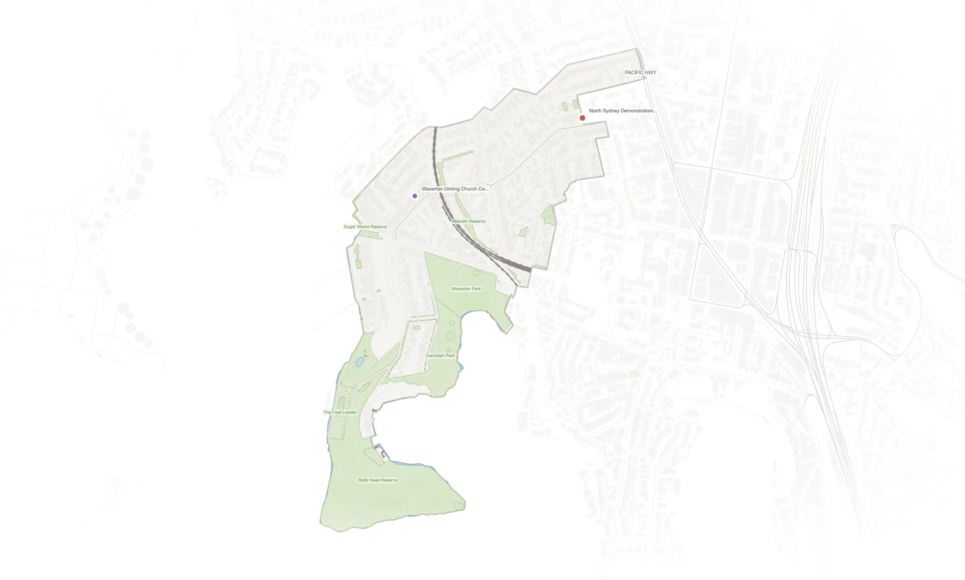 Waverton urban fabric map