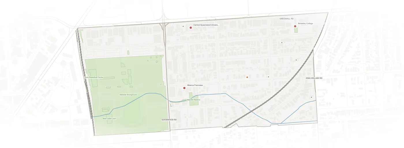 Wayville urban fabric map