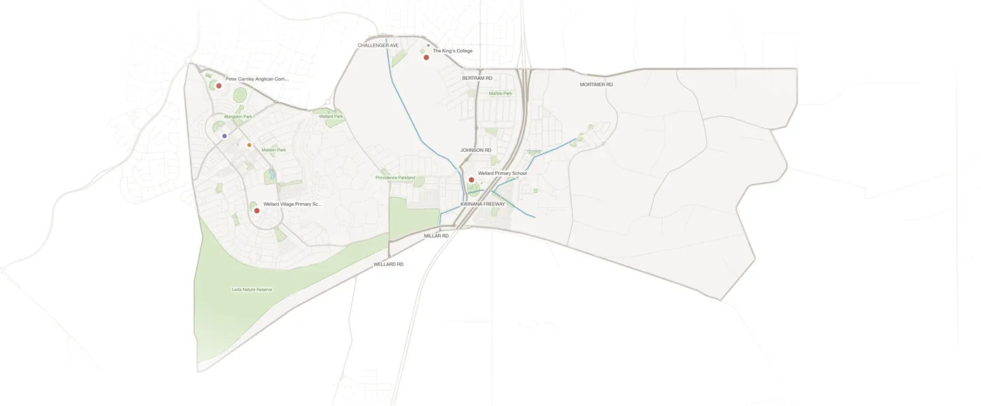 Wellard urban fabric map