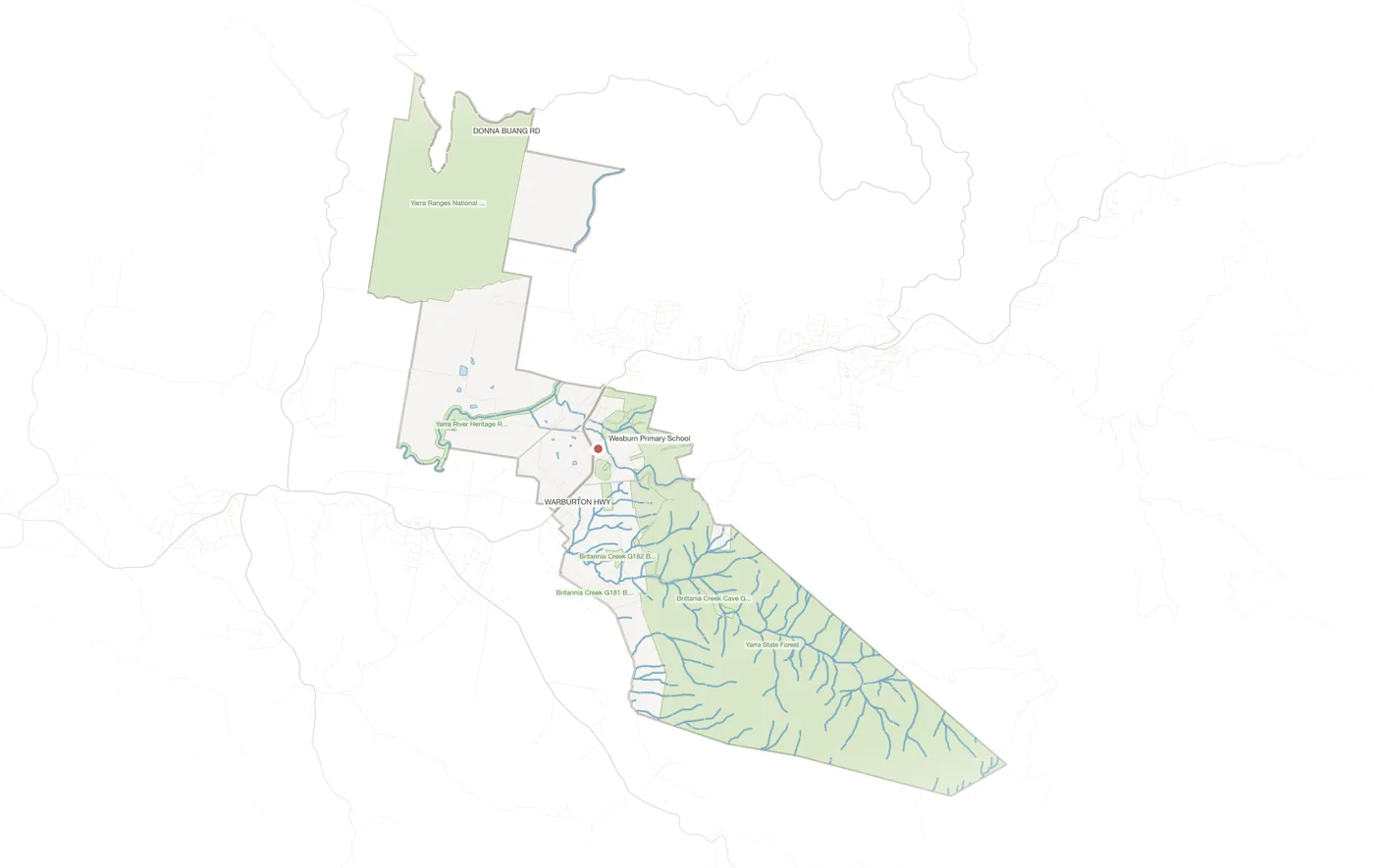 Wesburn urban fabric map