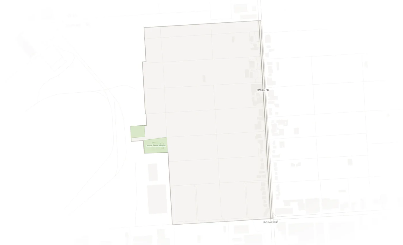 West Richmond urban fabric map