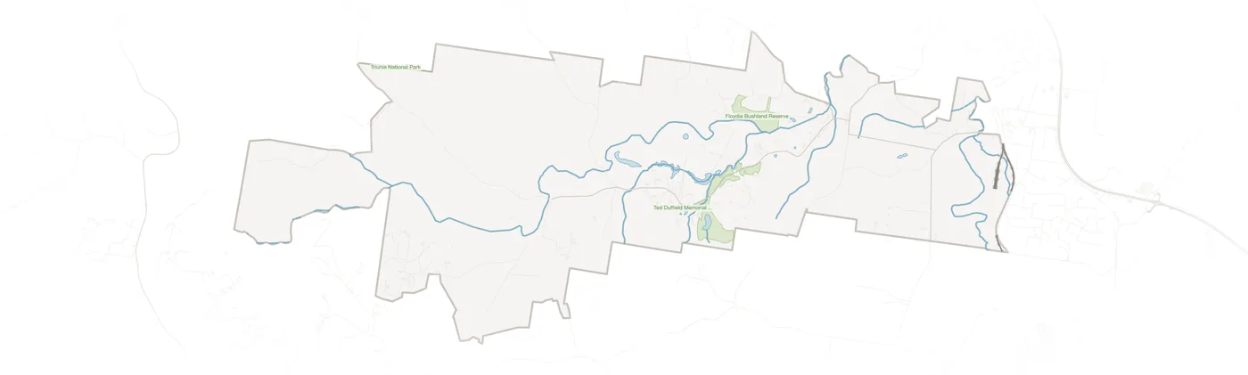 West Woombye urban fabric map