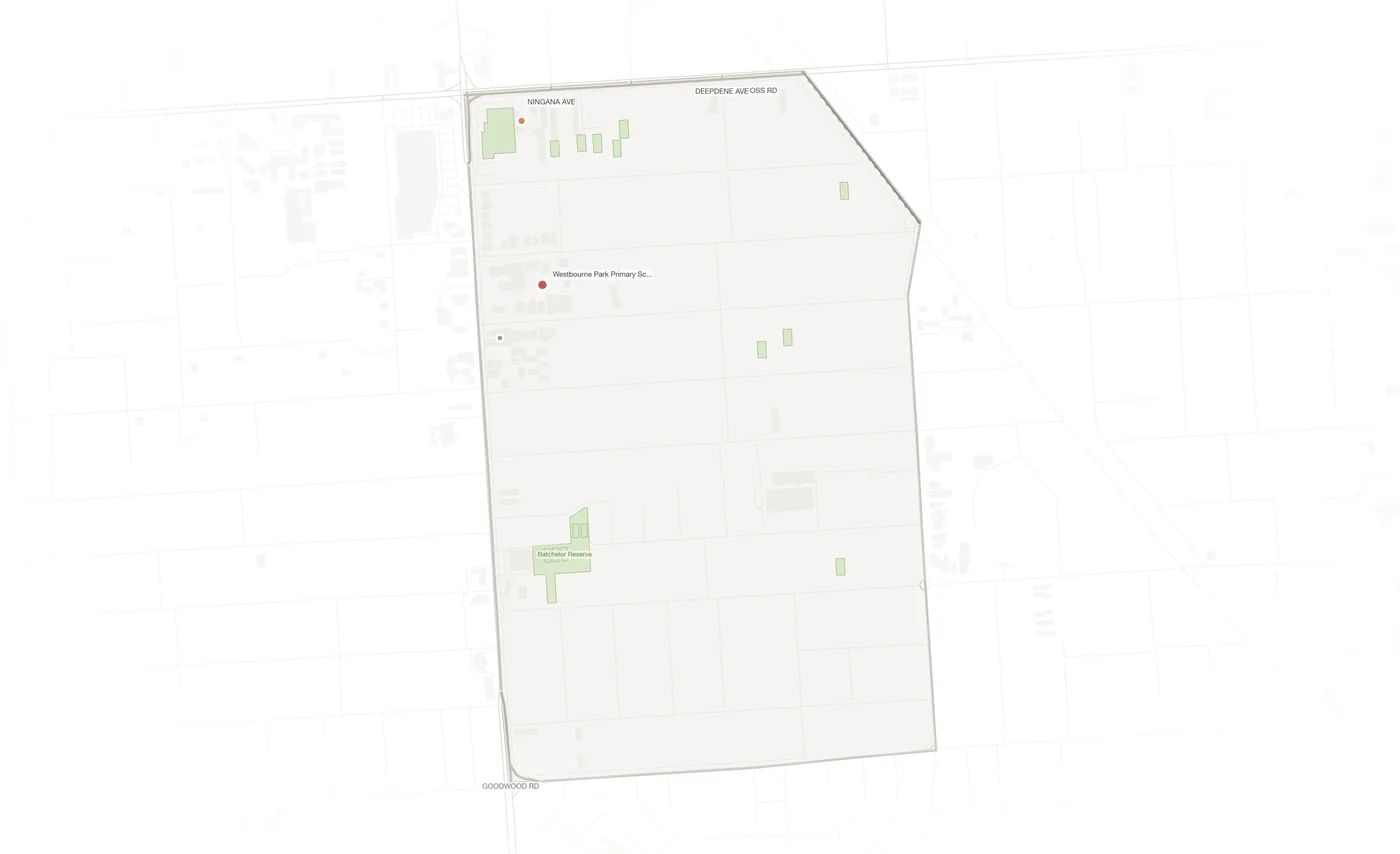 Westbourne Park urban fabric map