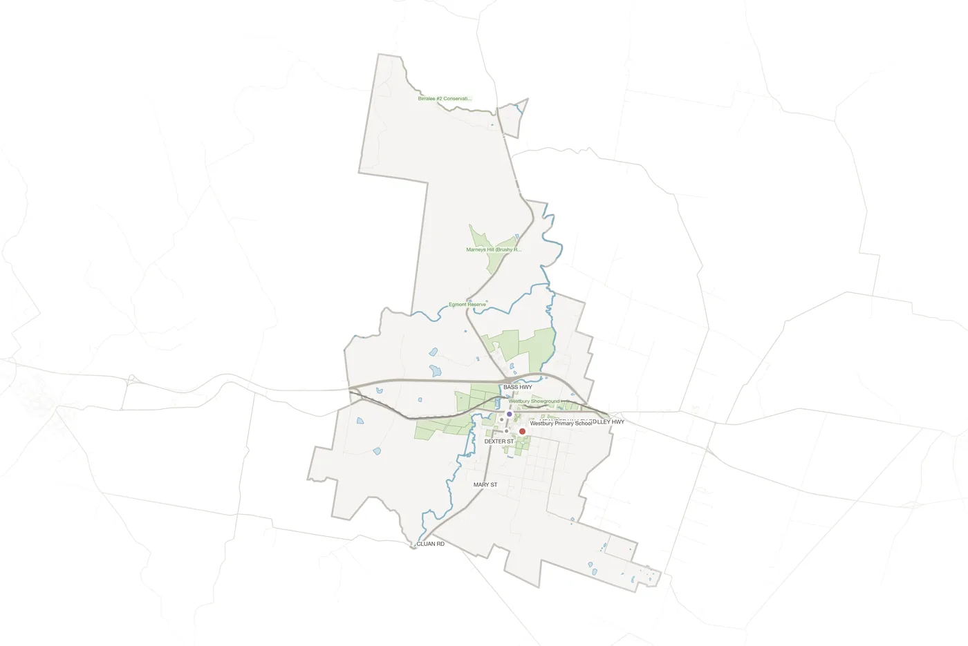 Westbury urban fabric map