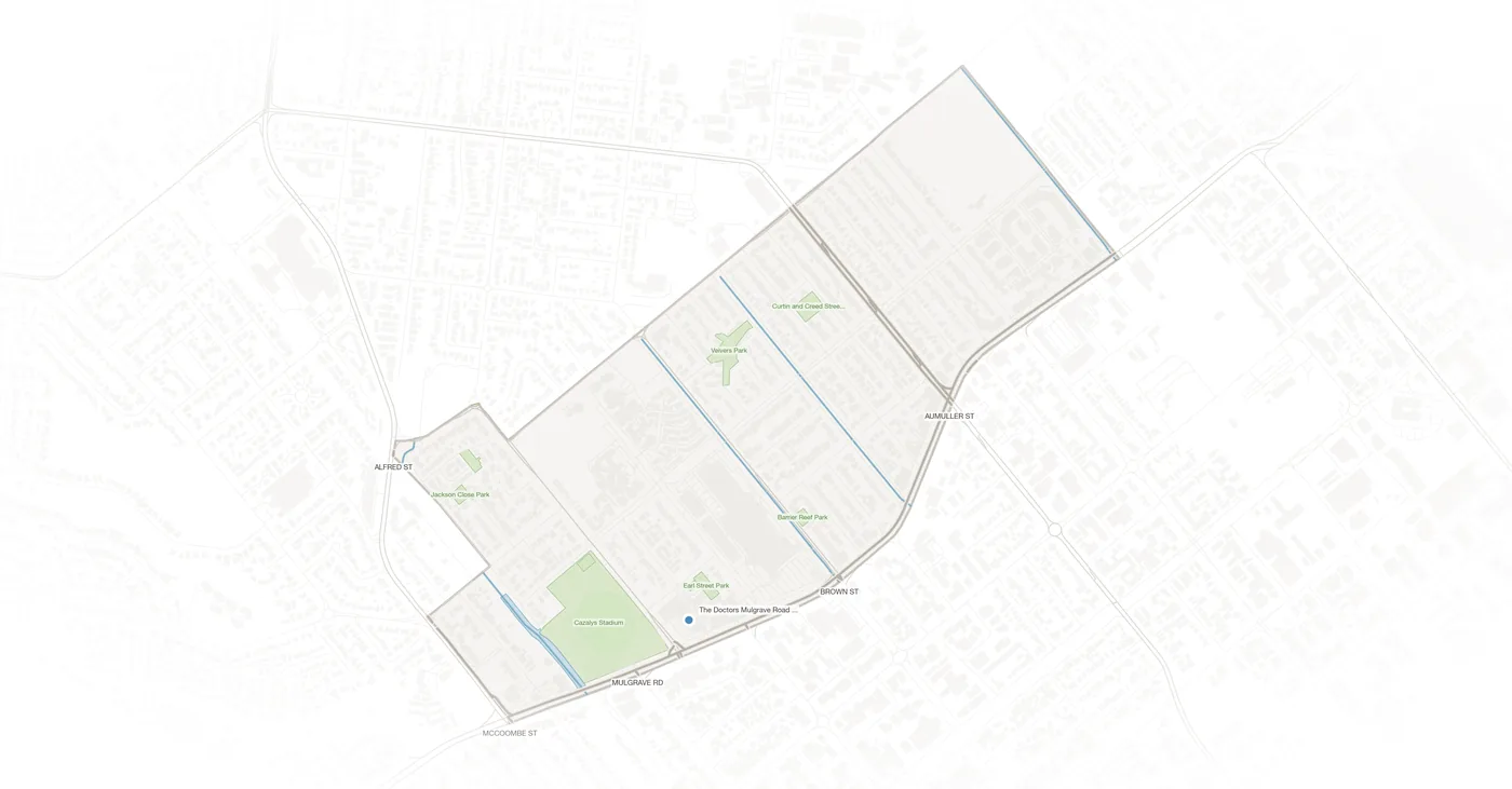 Westcourt urban fabric map