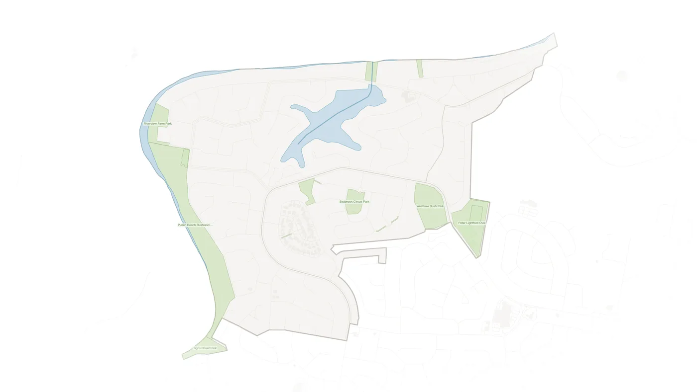 Westlake urban fabric map
