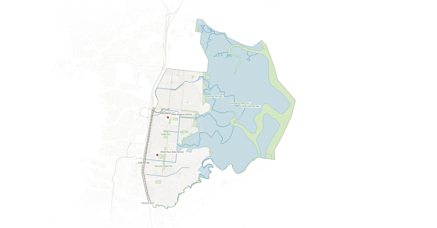 White Rock urban fabric map
