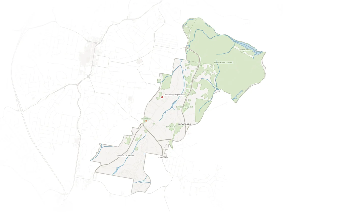Whitebridge urban fabric map