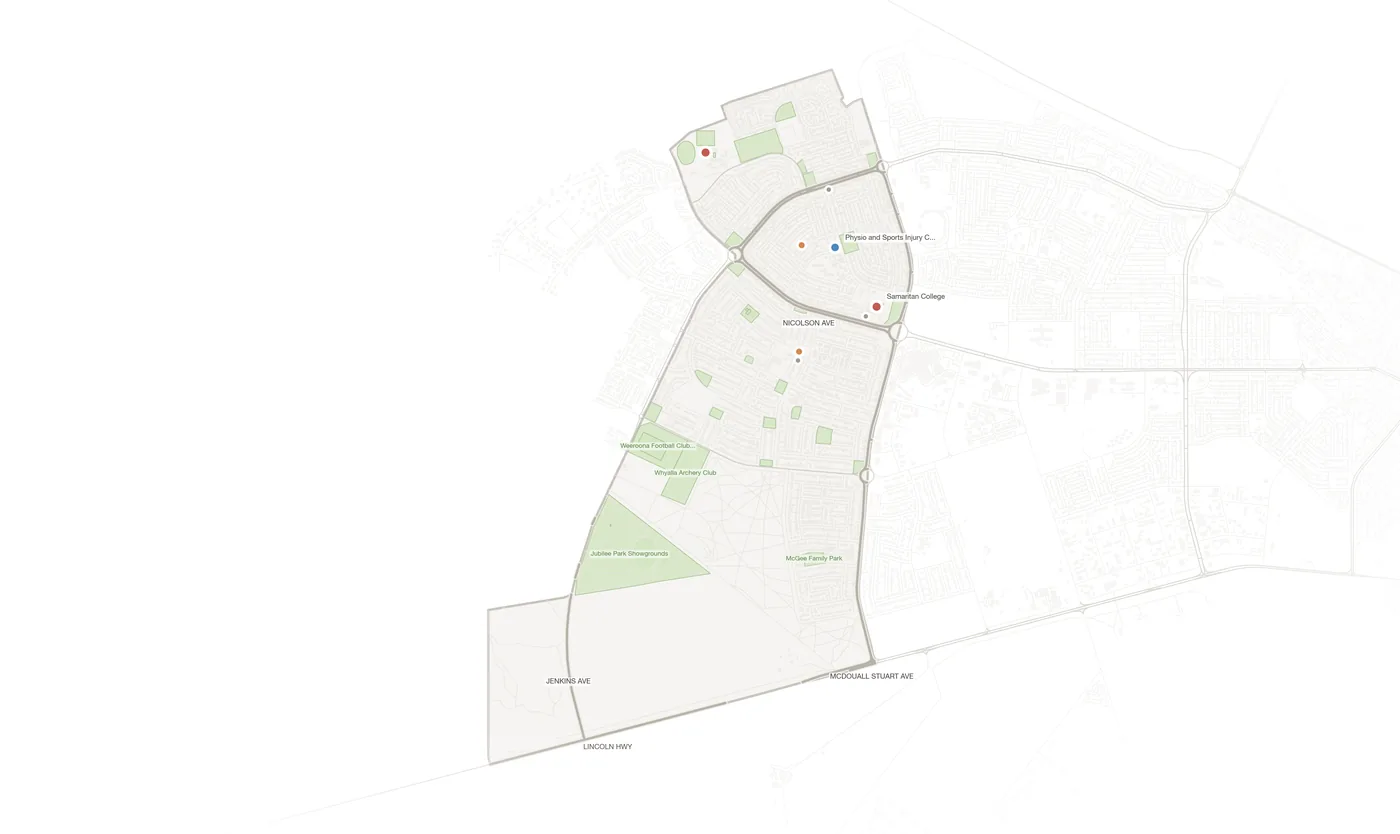 Whyalla Stuart urban fabric map