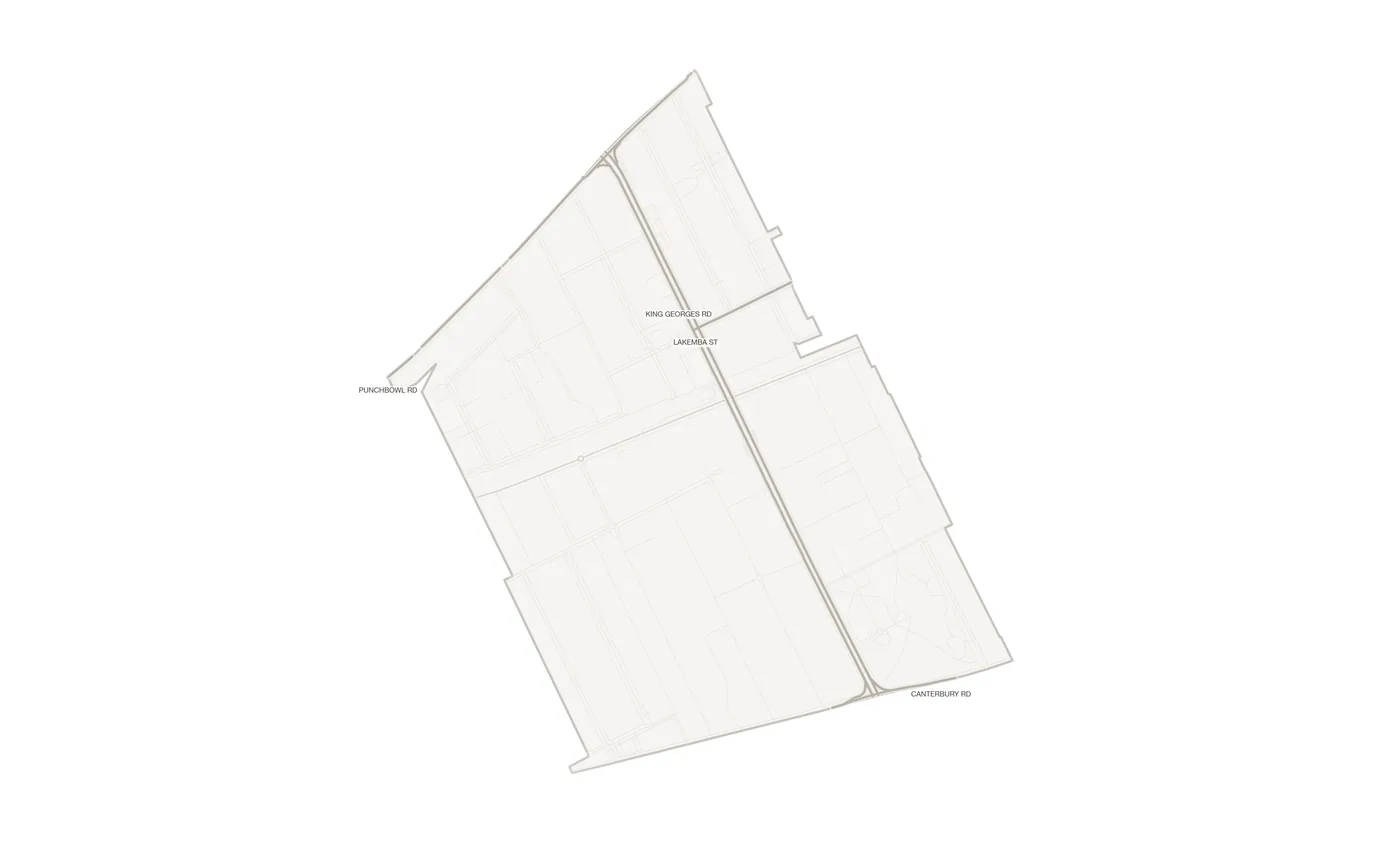 Wiley Park urban fabric map