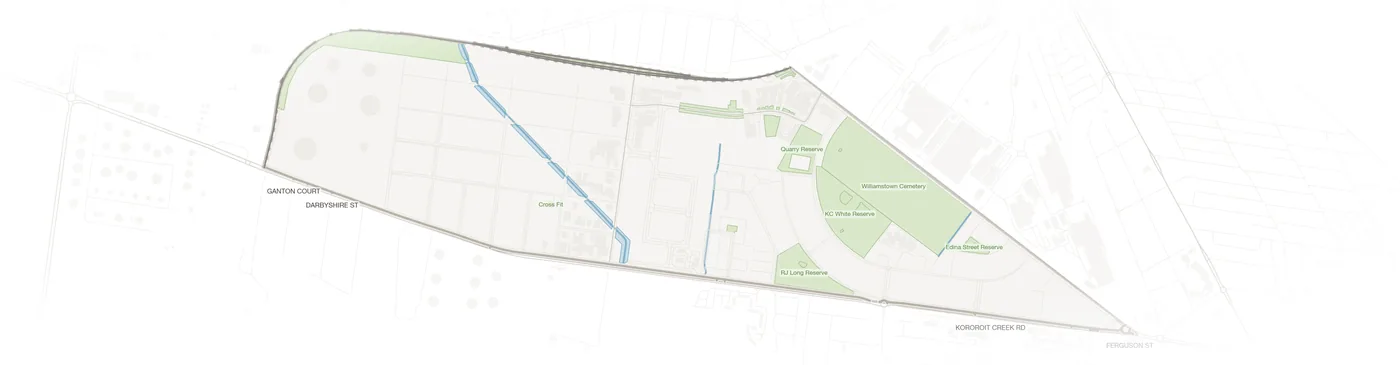 Williamstown North urban fabric map