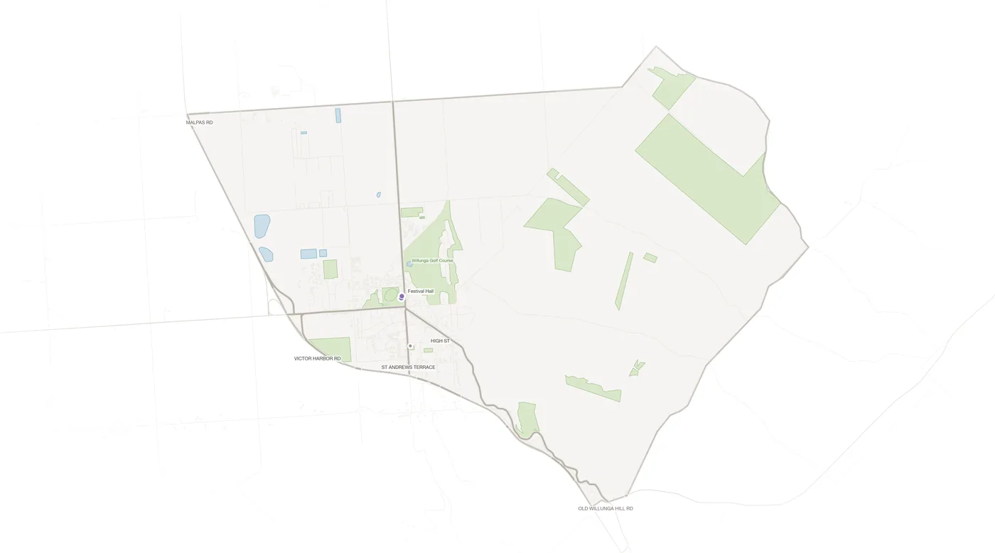 Willunga urban fabric map