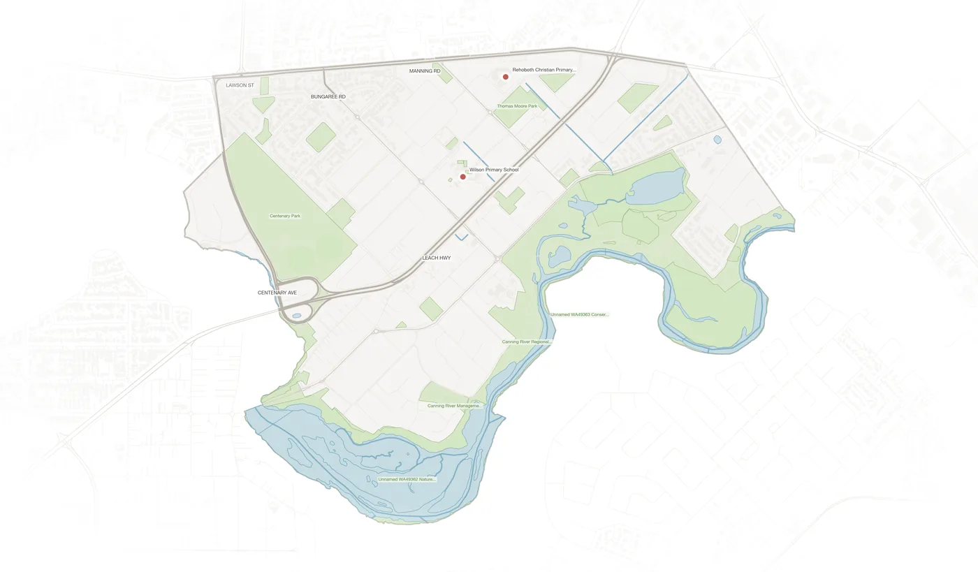 Wilson urban fabric map