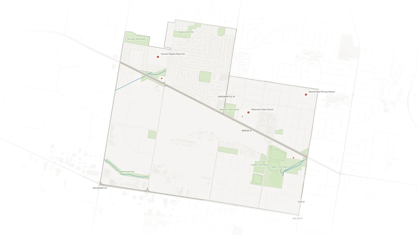 Wilsonton urban fabric map