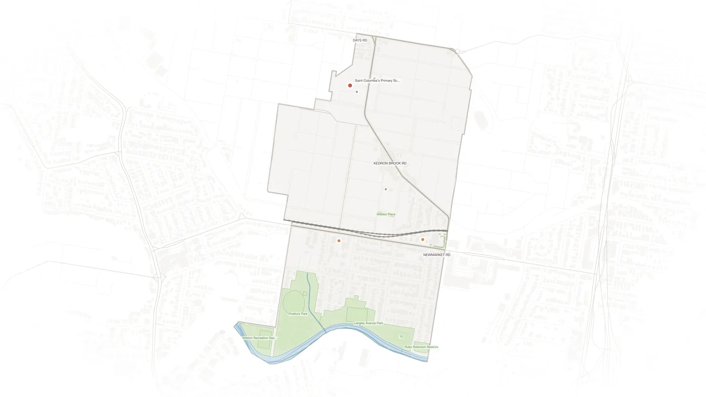 Wilston urban fabric map