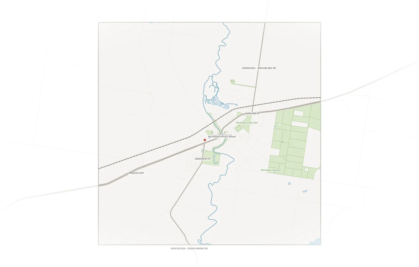 Winchelsea urban fabric map