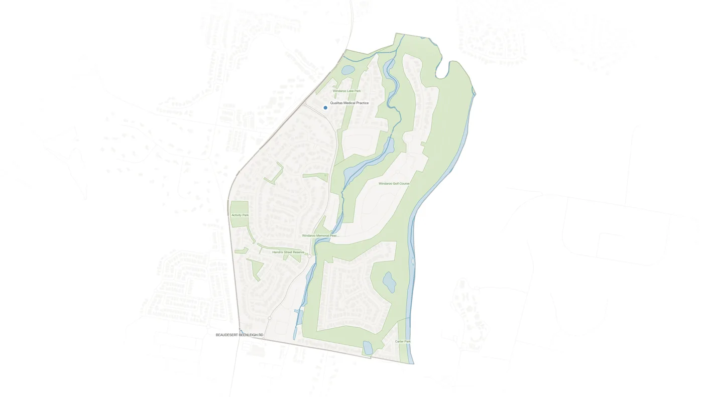 Windaroo urban fabric map
