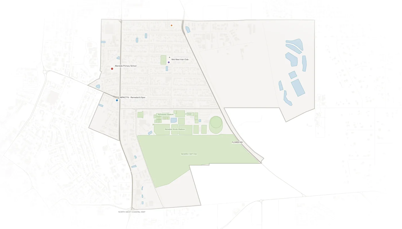 Wonthella urban fabric map