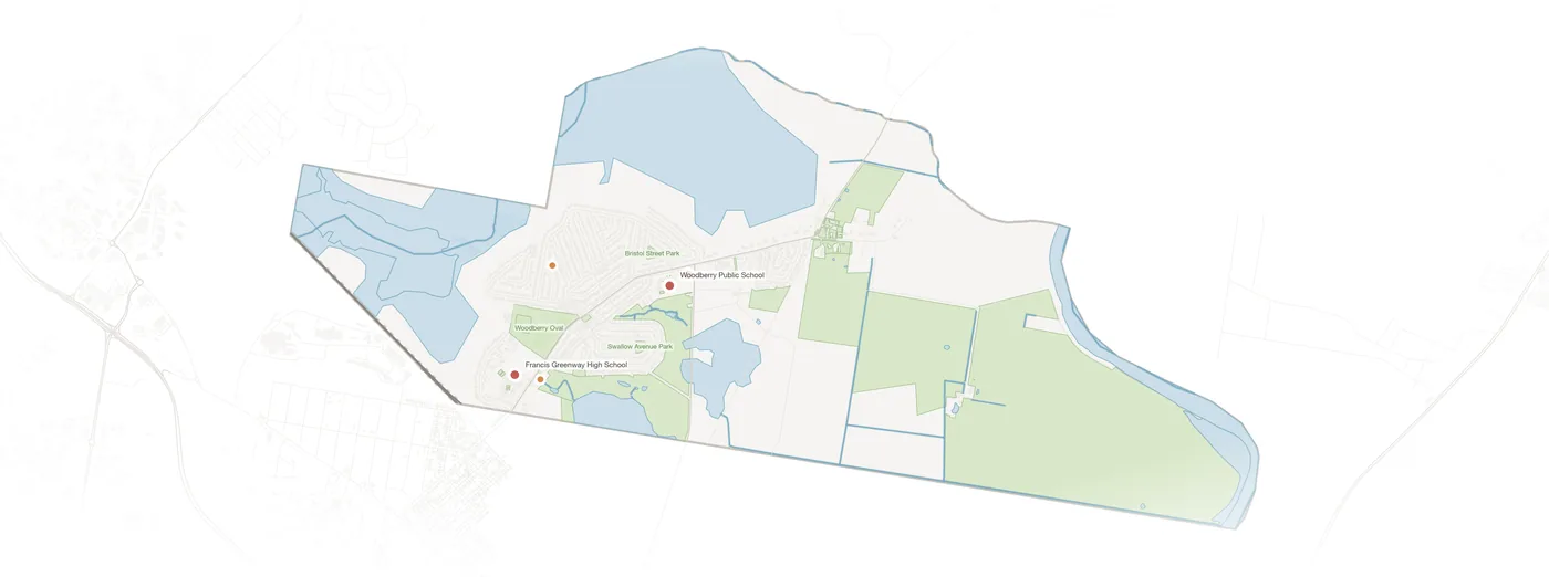 Woodberry urban fabric map