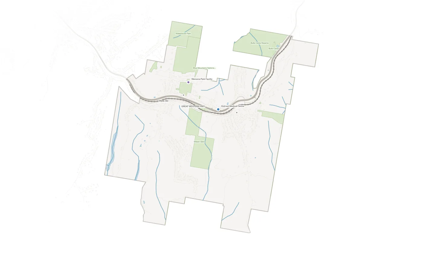 Woodford urban fabric map