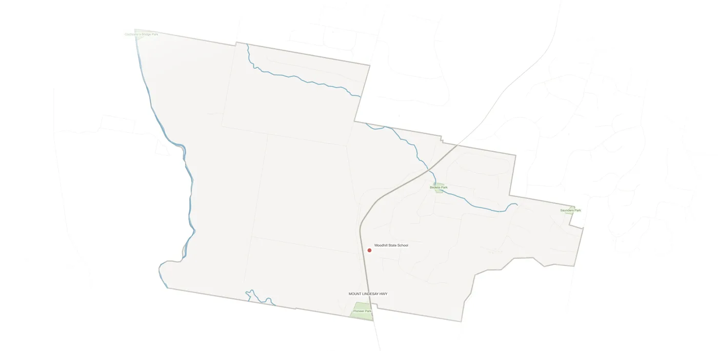 Woodhill urban fabric map