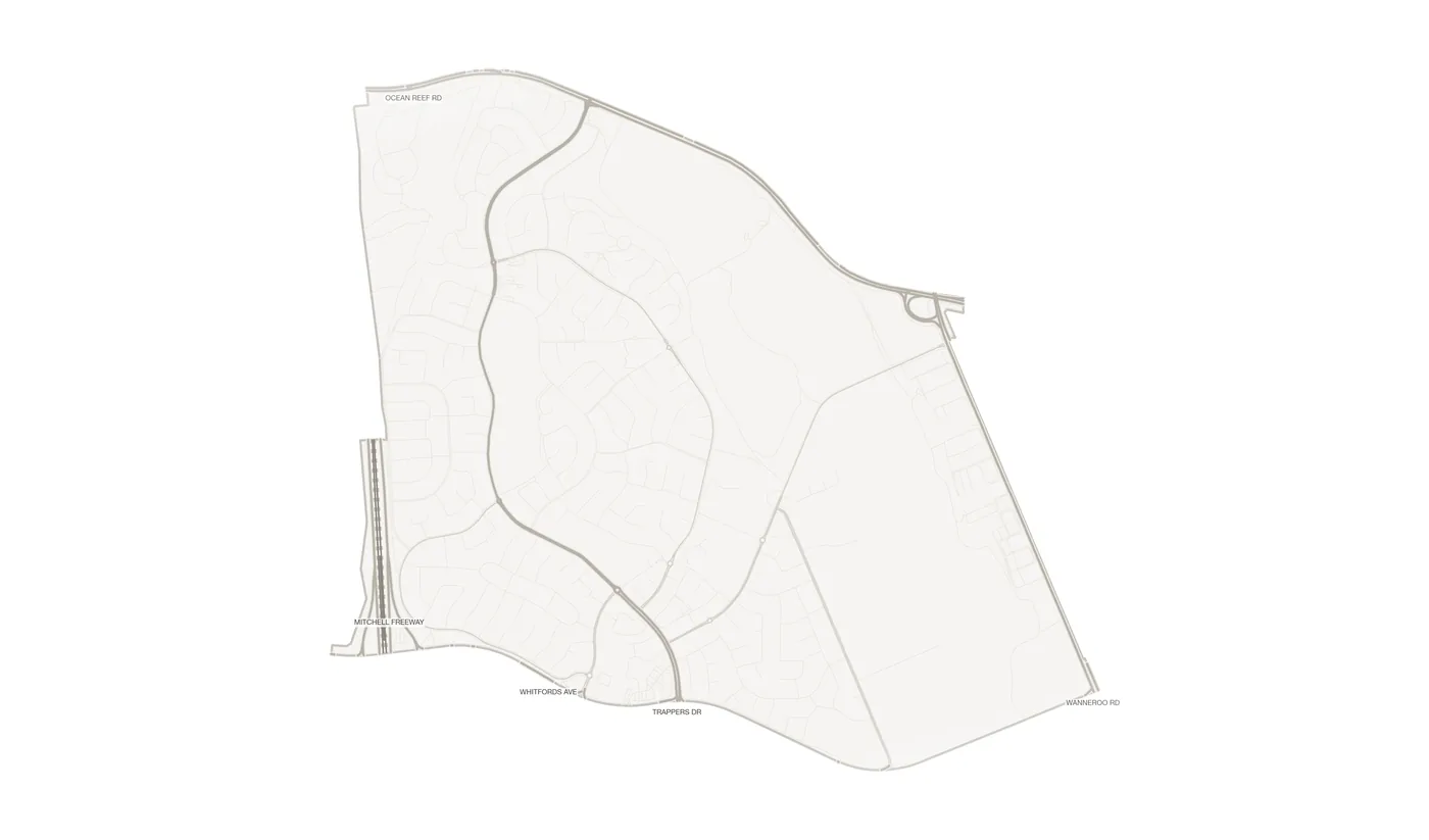 Woodvale urban fabric map