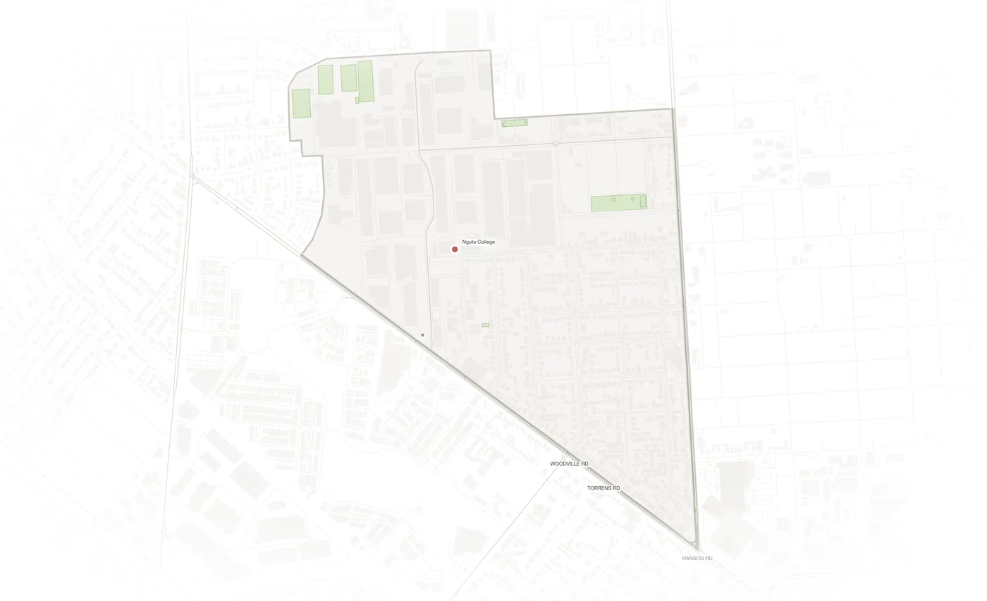 Woodville North urban fabric map