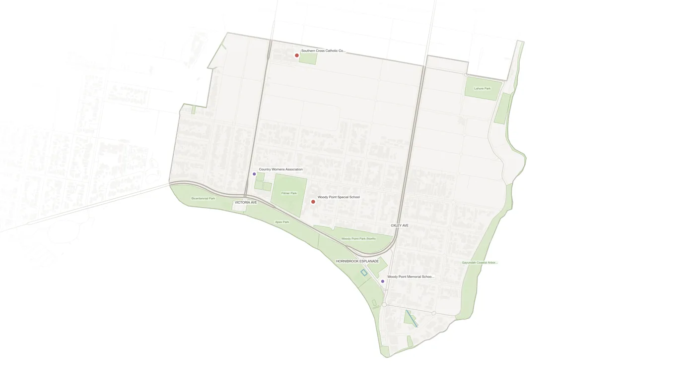Woody Point urban fabric map