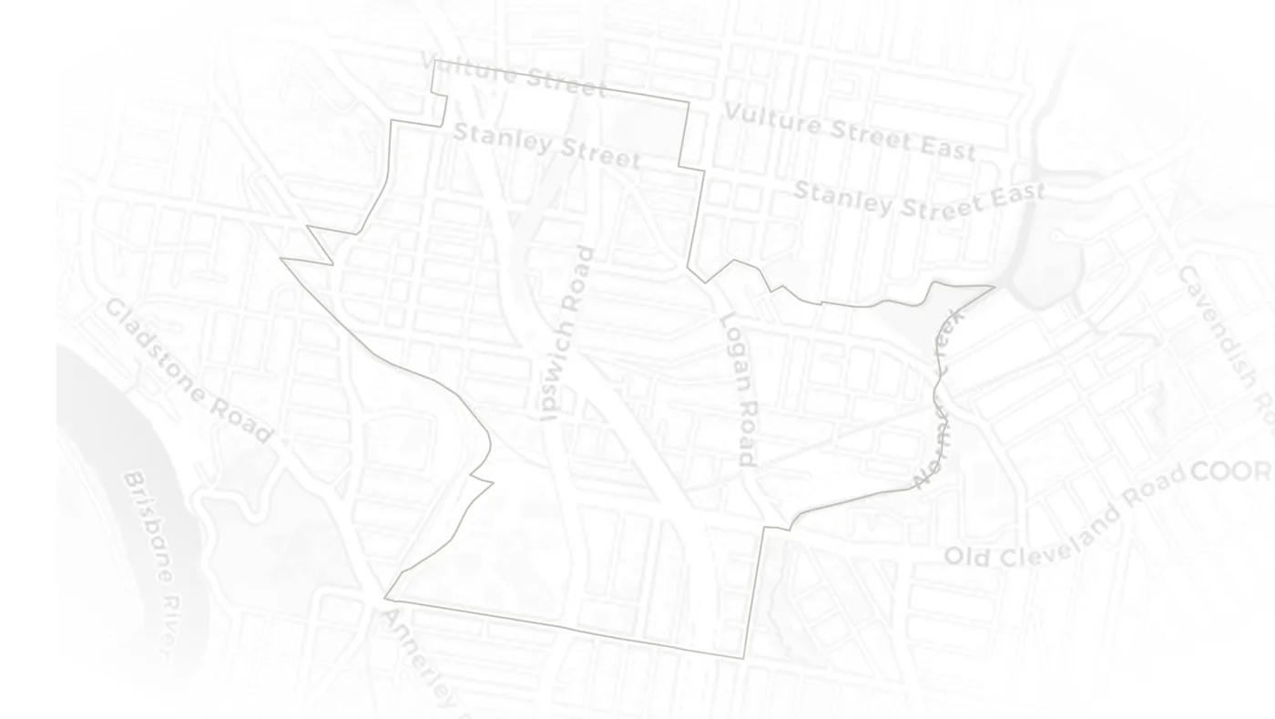 Woolloongabba urban fabric map